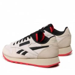 Unisexe Chaussures Reebok - La Casa De Papel Classic Leather GX9443 Moowht/Pebble/Vecred Beige -Reebok Classic Soldes 03 0000209249149 rz