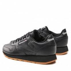 Chaussures De Sport Chaussures Reebok - Classic Leather GY0954 Cblack/Pugry5/Rbkg03 Noir -Reebok Classic Soldes 03 0000209586039 rz