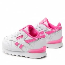 Enfant Chaussures Reebok - Classic Leather Step N Fl GX3885 Ftwwht/Ftwwht/Atopnk Blanc -Reebok Classic Soldes 03 0000300116814 kt