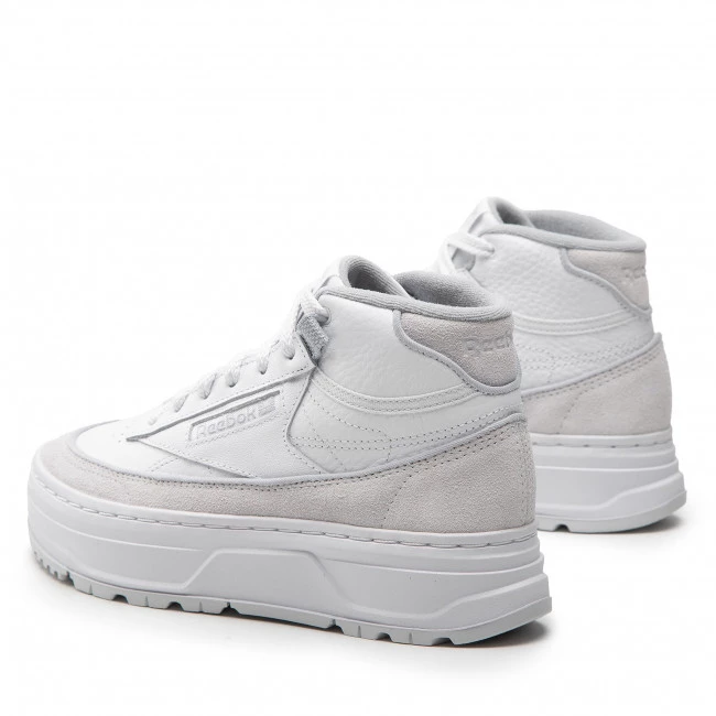 Chaussures De Sport Chaussures Reebok - Club C Geo Mid GY8782 Ftwwht/Clgry1/Cdgry2 Blanc 3 Chaussures De Sport Chaussures Reebok - Club C Geo Mid GY8782 Ftwwht/Clgry1/Cdgry2 Blanc – Image 3