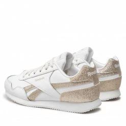 Chaussures De Sport Chaussures Reebok - Royal Cl Jog 3.0 GW3701 Ftwwht/Ftwwht/Goldmt Blanc -Reebok Classic Soldes 04 0000209973891 plj