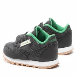 Chaussures De Sport Chaussures Reebok - Classic Leather GY1544 Cblack/Glegrn/Ftwwht Noir -Reebok Classic Soldes 04 0000300000311 ts