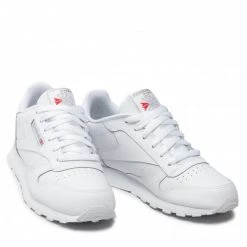 Unisexe Chaussures Reebok - Classic Leather 50151 White Blanc -Reebok Classic Soldes 05 0000197992522 ks