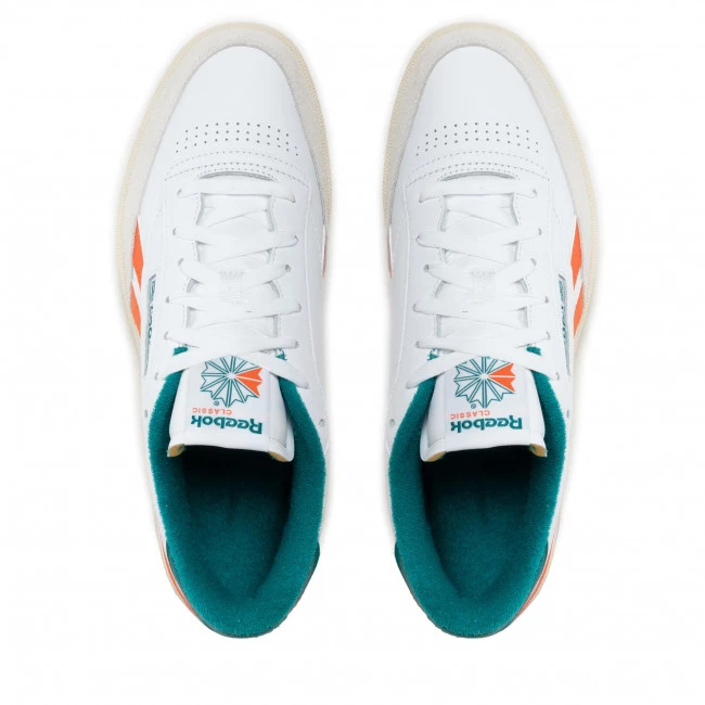 Chaussures De Sport Chaussures Reebok - Club C Revenge GX0385 Ftwwht/Pumorg/Seapte Blanc 5 Chaussures De Sport Chaussures Reebok - Club C Revenge GX0385 Ftwwht/Pumorg/Seapte Blanc – Image 5