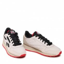 Unisexe Chaussures Reebok - La Casa De Papel Classic Leather GX9443 Moowht/Pebble/Vecred Beige -Reebok Classic Soldes 05 0000209249149 rz