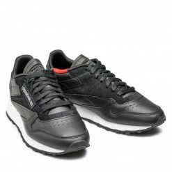 Chaussures De Sport Chaussures Reebok - Classic Leather GX6191 Core Black / Cold Grey 6 / Cloud White Noir -Reebok Classic Soldes 05 0000209518337 rz