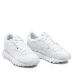 Unisexe Chaussures Reebok - Cl Lthr Sp GZ1596 Ftwwht/Ftwwht/Purgry2 Blanc -Reebok Classic Soldes 05 0000209521177 bs