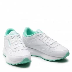 Chaussures De Sport Chaussures Reebok - Classic Leather SP GZ1600 Cloud White / Hint Mint / Cloud White Blanc -Reebok Classic Soldes 05 0000209585278 mk
