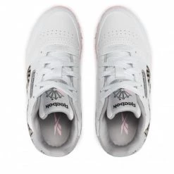 Chaussures De Sport Chaussures Reebok - Classic Leather GV8627 Ftwwht/Pugry3/Cblack Blanc -Reebok Classic Soldes 05 0000300000854 ks