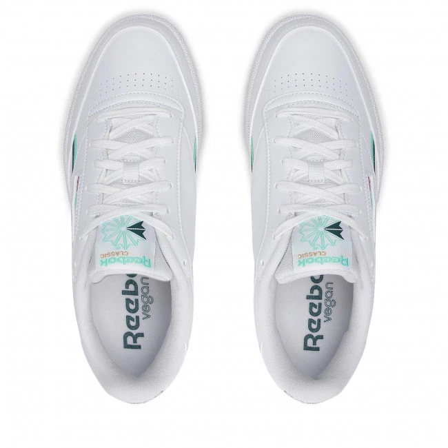 Chaussures De Sport Chaussures Reebok - Club C 85 Vegan Ftwwht/Hinmin/Midpin Blanc 5 Chaussures De Sport Chaussures Reebok - Club C 85 Vegan Ftwwht/Hinmin/Midpin Blanc – Image 5