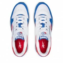 Unisexe Chaussures Reebok - Classic Leather HQ6305 Vecblu/Ftwwht/Vecred Blanc -Reebok Classic Soldes 05 0000300116869 pl