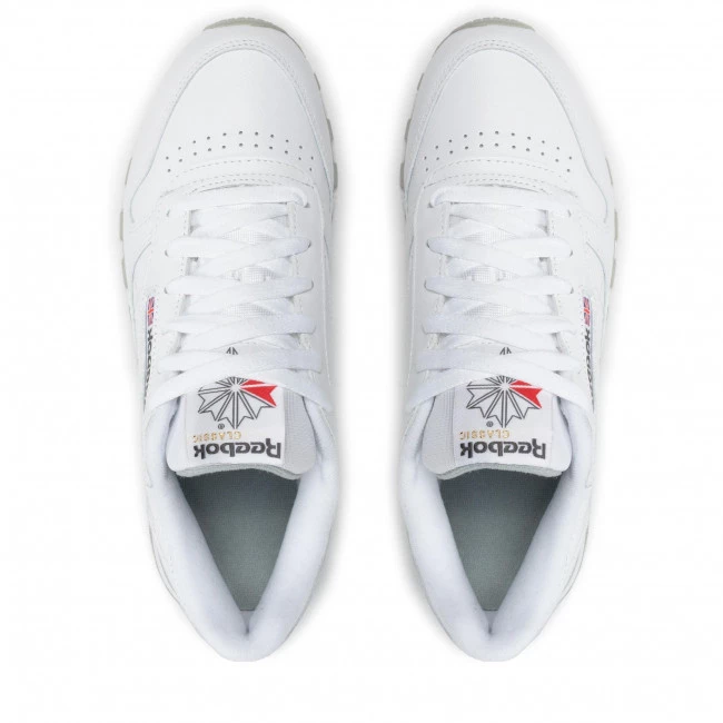 Unisexe Chaussures Reebok - Cl Lthr 2214 White/Light Grey Blanc 6 Unisexe Chaussures Reebok - Cl Lthr 2214 White/Light Grey Blanc – Image 6