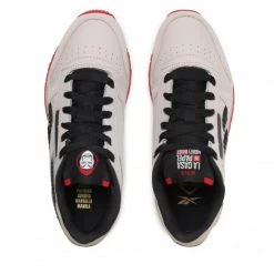 Unisexe Chaussures Reebok - La Casa De Papel Classic Leather GX9443 Moowht/Pebble/Vecred Beige -Reebok Classic Soldes 06 0000209249149 rz