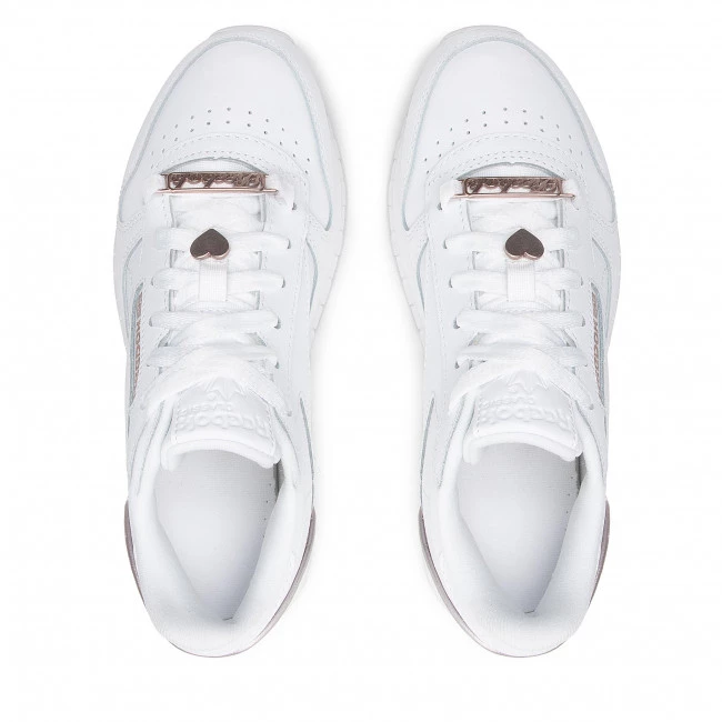 Chaussures De Sport Chaussures Reebok - Classic Leather GZ1660 Ftwwht/Quamet/Ftwwht Blanc 5 Chaussures De Sport Chaussures Reebok - Classic Leather GZ1660 Ftwwht/Quamet/Ftwwht Blanc – Image 5