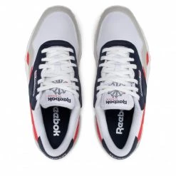 Chaussures De Sport Chaussures Reebok - Cl Nylon GW8357 White/Vecnav/Prired Blanc -Reebok Classic Soldes 06 0000300004180 fp