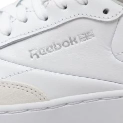 Chaussures De Sport Chaussures Reebok - Club C Clean GY1383 Ftwwht/Ftwwht/Cblack Blanc -Reebok Classic Soldes 06 0000300005118 ks