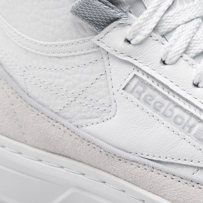 Chaussures De Sport Chaussures Reebok - Club C Geo Mid GY8782 Ftwwht/Clgry1/Cdgry2 Blanc 6 Chaussures De Sport Chaussures Reebok - Club C Geo Mid GY8782 Ftwwht/Clgry1/Cdgry2 Blanc – Image 6