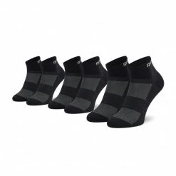 Accessoires Lot De 3 Paires De Chaussettes Hautes Unisexe Reebok - Te Ank Sock 3P GH0419 Black Noir