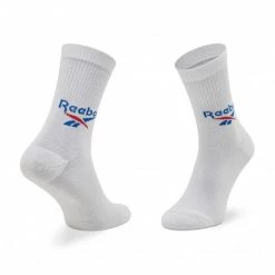 Accessoires Lot De 3 Paires De Chaussettes Hautes Unisexe Reebok - Classics Fold-Over GG6684 White/Vector Blue/Vector Red Blanc -Reebok Classic Soldes 4062061438808 3pack same different 0099