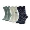 Accessoires Chaussettes Hautes Unisex Reebok - Cl Fo Crew Sock 3P GN7668 Palyel Bleu Marine, Vert, Jaune