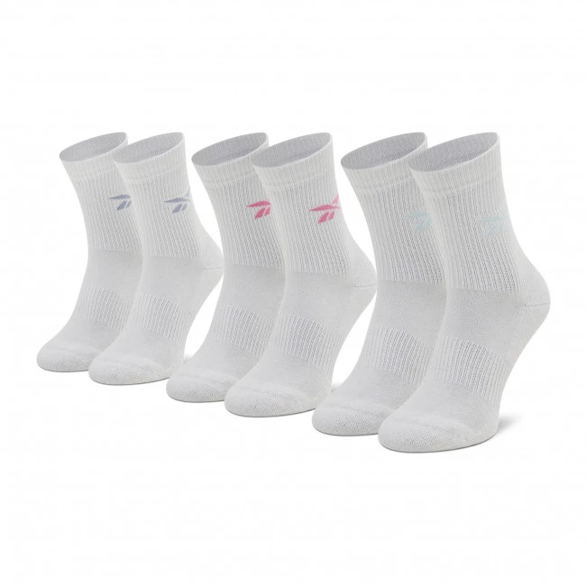 Accessoires Lot De 3 Paires De Chaussettes Hautes Femme Reebok - Cl Fo Crew Sock 3p HF5486 Posh Pink/Violet Haze/Glass Blue Blanc 1 Accessoires Lot De 3 Paires De Chaussettes Hautes Femme Reebok - Cl Fo Crew Sock 3p HF5486 Posh Pink/Violet Haze/Glass Blue Blanc